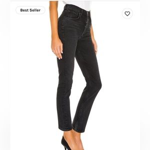 Agolde Riley Crop Jeans Black Size 26